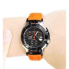 Load image into Gallery viewer, Tissot T Race Chronograph Black Dial Orange Rubber Strap Watch for Women - T048.217.27.057.00