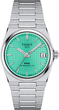 Load image into Gallery viewer, Tissot PRX Powermatic 80 Light Green Dial Silver Steel Strap Watch for Men - T137.207.11.091.01
