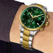 Load image into Gallery viewer, Tissot T Sport Chrono XL Classic Green Dial Two Tone Steel Strap Watch for Men - T116.617.22.091.00
