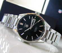 Load image into Gallery viewer, Tag Heuer Carrera Black Dial Watch for Men - WAR201A.BA0723