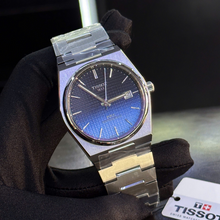 Load image into Gallery viewer, Tissot Powermatic 80 Automatic Gradient Blue Dial Silver Steel Strap Watch for Men - T137.407.11.051.01