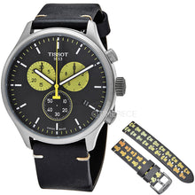 Load image into Gallery viewer, Tissot Chrono XL Tour De France Special Edition Black Dial Black Leather Strap Watch for Men - T116.617.36.051.11