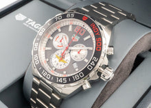 Load image into Gallery viewer, Tag Heuer Formula 1 Indy 500 Special Edition Black Dial Silver Steel Strap Watch for Men - CAZ101V.BA0842