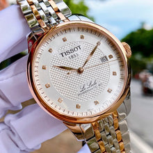 Load image into Gallery viewer, Tissot Le Locle Powermatic 80 Diamonds Silver Dial Two Tone Steel Strap Watch For Men - T006.407.22.036.01