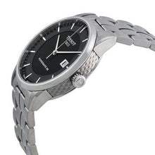 Load image into Gallery viewer, Tissot Luxury Powermatic 80 Black Dial Silver Steel Strap Watch for Men - T086.407.11.201.02