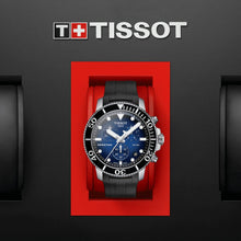 Load image into Gallery viewer, Tissot Seastar 1000 Chronograph Blue Dial Black Rubber Strap Watch For Men - T120.417.17.041.00