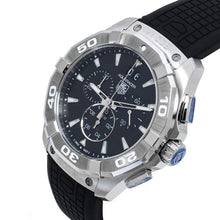 Load image into Gallery viewer, Tag Heuer Aquaracer Chronograph Black Dial Black Rubber Strap Watch for Men - CAY1110.FT6041