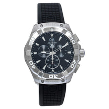 Load image into Gallery viewer, Tag Heuer Aquaracer Chronograph Black Dial Black Rubber Strap Watch for Men - CAY1110.FT6041
