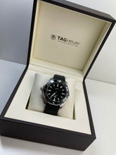 Load image into Gallery viewer, Tag Heuer Aquaracer Black Dial Black Rubber Strap Watch for Men - WAY111A.FT6151