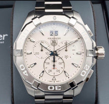 Load image into Gallery viewer, Tag Heuer Aquaracer White Dial Silver Steel Strap Watch for Men - CAY1111.BA0927