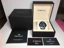 Load image into Gallery viewer, Tag Heuer Aquaracer Blue Dial SIlver Steel Strap Watch for Men - CAY111B.BA0927
