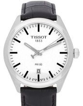 Load image into Gallery viewer, Tissot T Classic PR 100 White Dial Black Leather Strap Watch for Men - T101.410.16.031.00