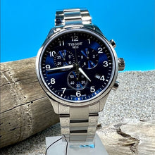 Load image into Gallery viewer, Tissot T Sport Chrono XL Classic Blue Dial Silver Steel Strap Watch For Men - T116.617.11.047.01