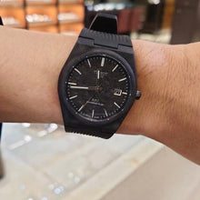 Load image into Gallery viewer, Tissot PRX Powermatic 80 Carbon Black Dial Black Rubber Strap Watch for Men - T137.907.97.201.00