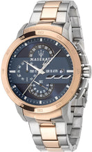 Load image into Gallery viewer, Maserati Ingegno Chronograph Blue Dial Two Tone Steel Strap Watch for Men - R8873619002