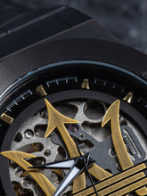 Load image into Gallery viewer, Maserati Potenza Automatic Black Dial Black Leather Strap Watch For Men - R8821108036