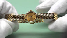 Load image into Gallery viewer, Tissot Lovely Gold Dial Gold Steel Strap Watch For Women - T058.009.33.021.00