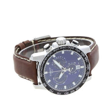 Load image into Gallery viewer, Tissot Supersport Chrono Blue Dial Brown Leather Strap Watch For Men - T125.617.16.041.00