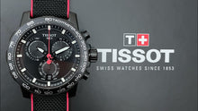 Load image into Gallery viewer, Tissot Supersport Chrono Giro D'Italia Black Dial Black Nylon Strap Watch for Men - T125.617.37.051.00