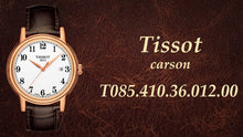 Load image into Gallery viewer, Tissot T Classic Carson Quartz White Dial Brown Leather Strap Watch for Men - T085.410.36.012.00