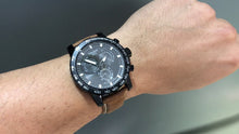 Load image into Gallery viewer, Tissot Supersport Chrono Black Dial Brown Leather Strap Watch for Men - T125.617.36.051.01