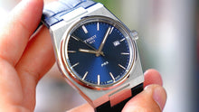 Load image into Gallery viewer, Tissot PRX Blue Dial Blue Leather Strap Watch for Men - T137.410.16.041.00