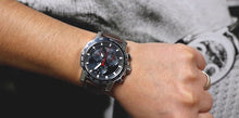 Load image into Gallery viewer, Tissot Supersport Chrono Black Dial Brown Leather Strap Watch for Men - T125.617.16.051.01