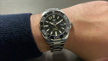 Load image into Gallery viewer, Tag Heuer Aquaracer Black Dial Silver Steel Strap Strap Watch for Men - WAY201A.BA0927