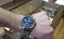 Load image into Gallery viewer, Tissot T Sport Chrono XL Classic Blue Dial Silver Steel Strap Watch For Men - T116.617.11.047.01