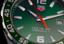 Load image into Gallery viewer, Tag Heuer Formula 1 Limited Edition Green Dial Silver Steel Strap Watch for Men - WAZ1017.BA0842