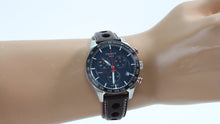 Load image into Gallery viewer, Tissot PRS 516 Chronograph Blue Dial Brown Leather Strap Watch For Men - T100.417.16.041.00