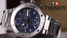 Load image into Gallery viewer, Tissot T Race Chronograph Blue Dial Silver Steel Strap Watch For Men - T141.417.11.041.00