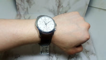 Load image into Gallery viewer, Tissot Couturier Chronograph White Dial Brown Leather Strap Watch For Men - T035.617.16.031.00