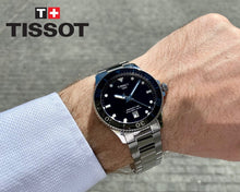 Load image into Gallery viewer, Tissot Seastar 1000 Black Dial Silver Steel Strap Watch For Men - T120.410.11.051.00