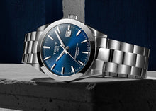 Load image into Gallery viewer, Tissot Gentlemen Powermatic 80 Silicium Blue Dial Silver Steel Strap Watch For Men - T127.407.11.041.00