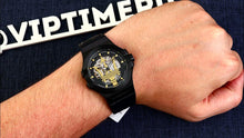 Load image into Gallery viewer, Maserati Potenza Automatic Black Dial Black Leather Strap Watch For Men - R8821108036
