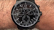 Load image into Gallery viewer, Tissot PRC 200 Chronograph Black Dial Black Steel Strap Watch For Men - T114.417.33.057.00