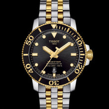 Load image into Gallery viewer, Tissot Seastar 1000 Powermatic 80 Black Dial Two Tone Steel Strap Watch For Men - T120.407.22.051.00