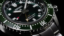 Load image into Gallery viewer, Seiko Prospex GMT Divers Automatic Marine Green Dial Silver Steel Strap Watch For Men - SPB381J1