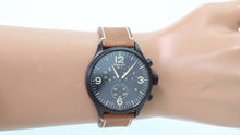 Load image into Gallery viewer, Tissot T Sport Chrono XL Black Dial Brown Leather Strap Watch For Men - T116.617.36.057.00