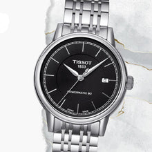 Load image into Gallery viewer, Tissot Carson Automatic Black Dial Silver Steel Strap Watch For Women - T085.207.11.051.00