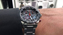 Load image into Gallery viewer, Tissot T Sport PRS 516 Chronograph Black Dial Silver Steel Strap Watch For Men - T100.417.11.051.01