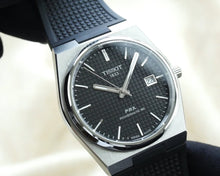 Load image into Gallery viewer, Tissot PRX Powermatic 80 Black Dial Black Rubber Strap Watch for Men - T137.407.17.051.00