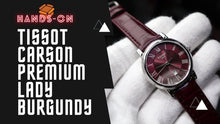 Load image into Gallery viewer, Tissot Carson Premium Lady Maroon Dial Maroon Leather Strap Watch For Women - T122.210.16.373.00