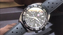 Load image into Gallery viewer, Tag Heuer Formula 1 Black Dial Black Leather Strap Watch for Men - CAZ1010.FT8024