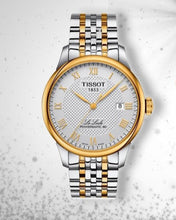 Load image into Gallery viewer, Tissot T Classic Le Locle Powermatic 80 Silver Dial Two Tone Steel Strap Watch For Men - T0064072203301