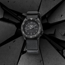 Load image into Gallery viewer, Seiko 5 Sports Automatic Black Dial Black NATO Strap Watch For Men - SRPD79K1