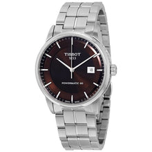 Load image into Gallery viewer, Tissot Luxury Powermatic 80 Brown Dial Silver Steel Strap Watch For Men - T086.407.11.291.00