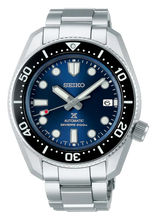 Load image into Gallery viewer, Seiko Prospex Marinemaster Automatic Scuba Divers Blue Dial Silver Steel Strap Watch for Men - SPB187J1