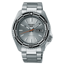 Load image into Gallery viewer, Seiko 5 Sports Special Edition Silver Dial Silver Steel Strap Watch For Men - SRPK09K1